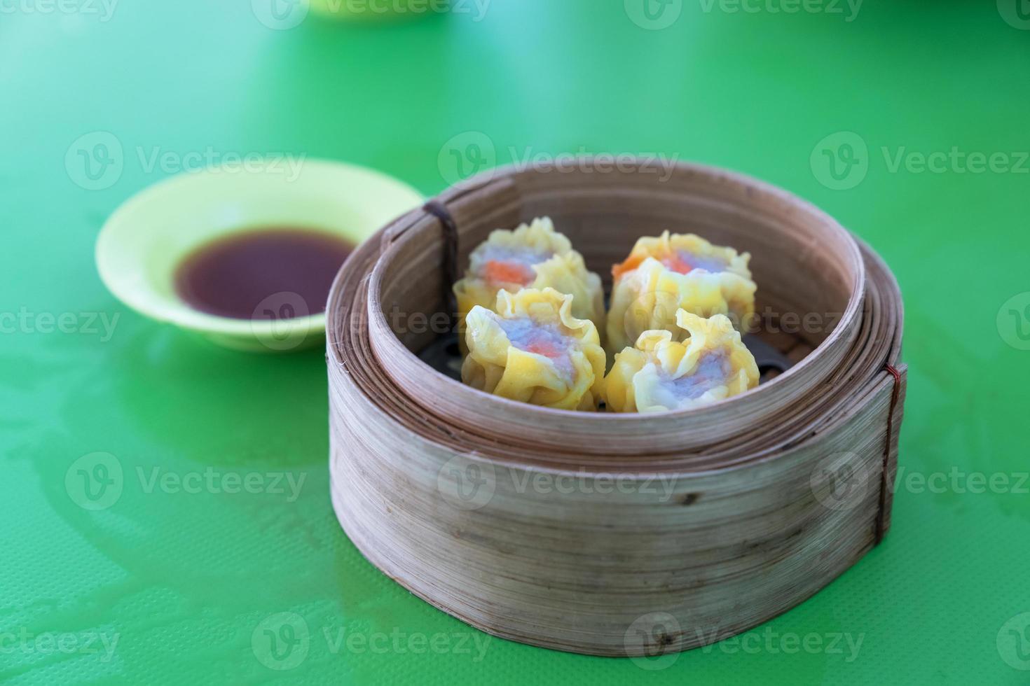 dim sum appetizers of chinese food or kind of Chinese snacks photo