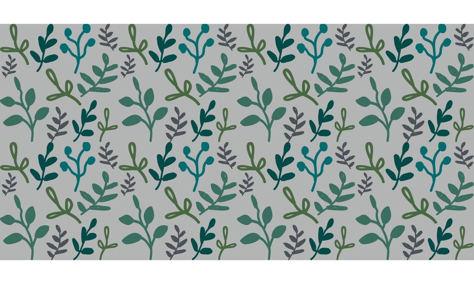Flowers Leaves vector Repeated pattern design for allover print, Background textile febric print