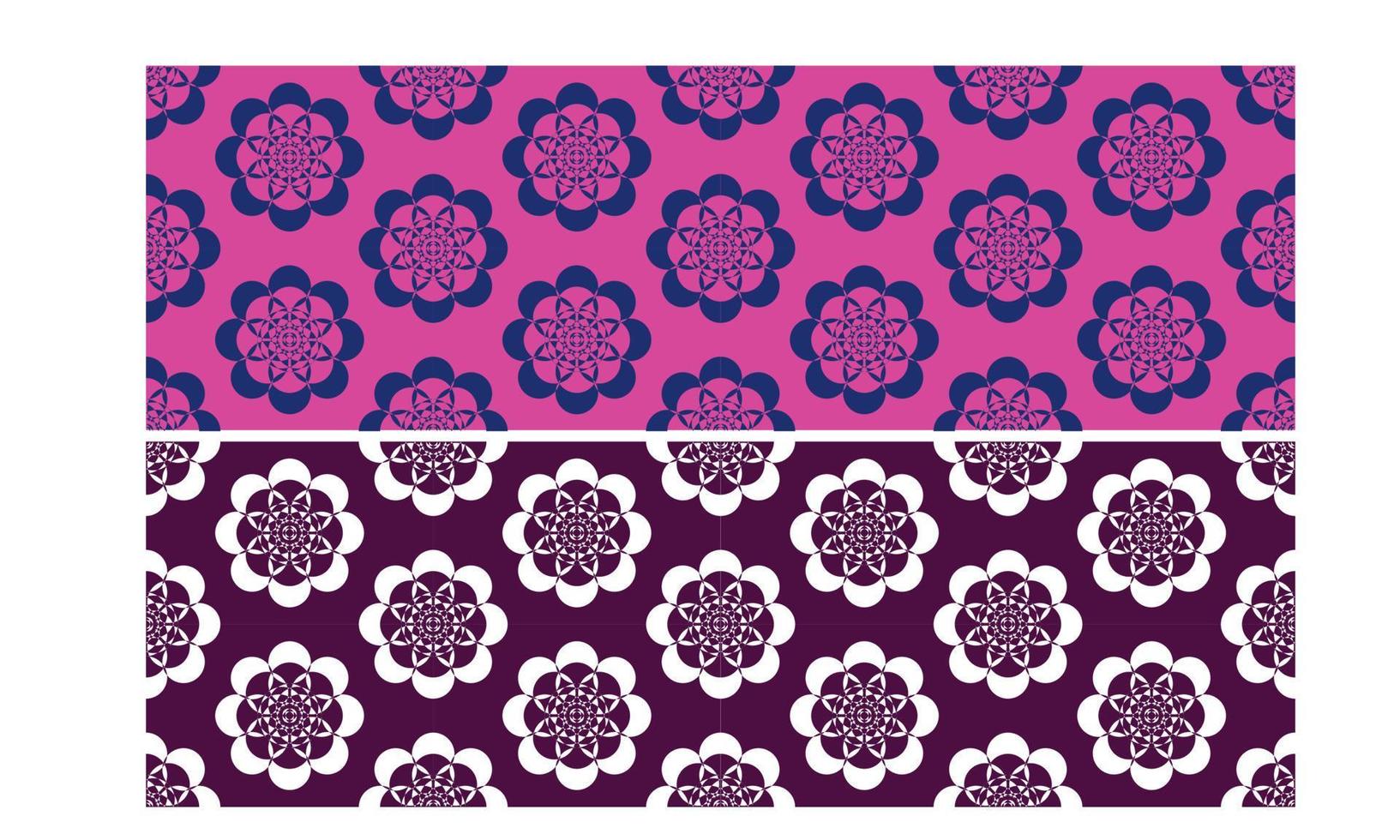 Mandala Repeated pattern design for allover print, textile febric print vector