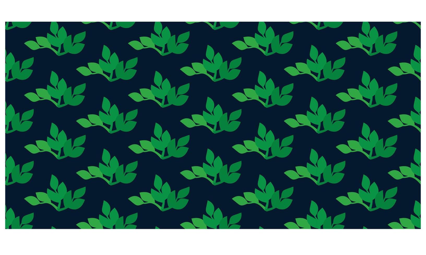 green Leaves vector pattern design for allover print, Background textile febric print