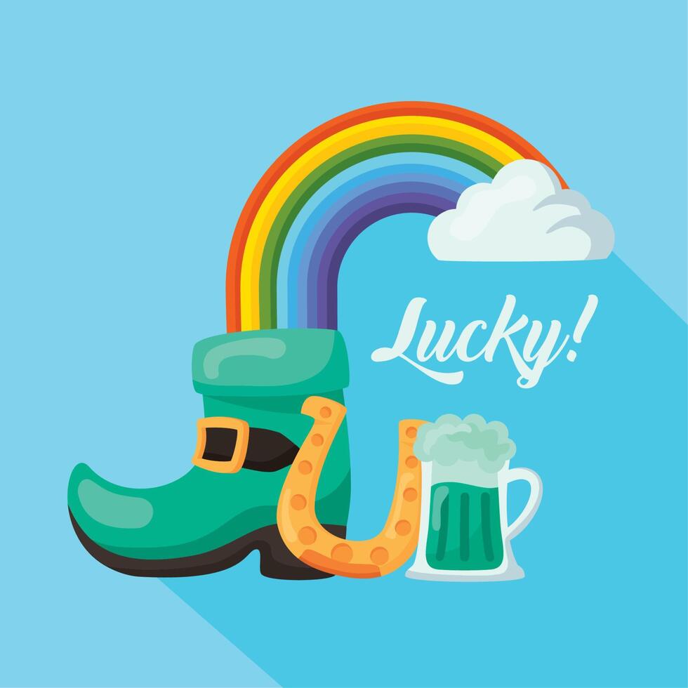 st patricks day lucky vector