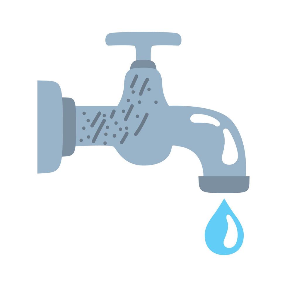 water tap faucet vector