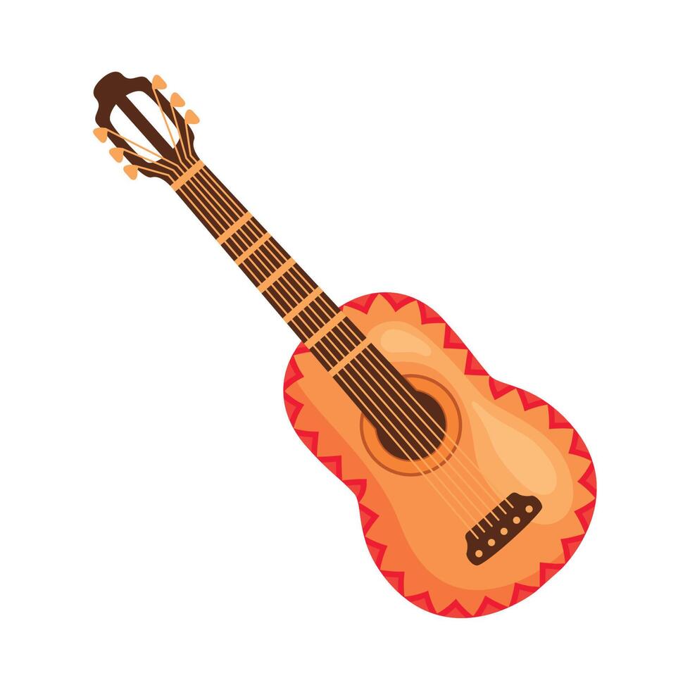 instrumento musical de guitarra vector