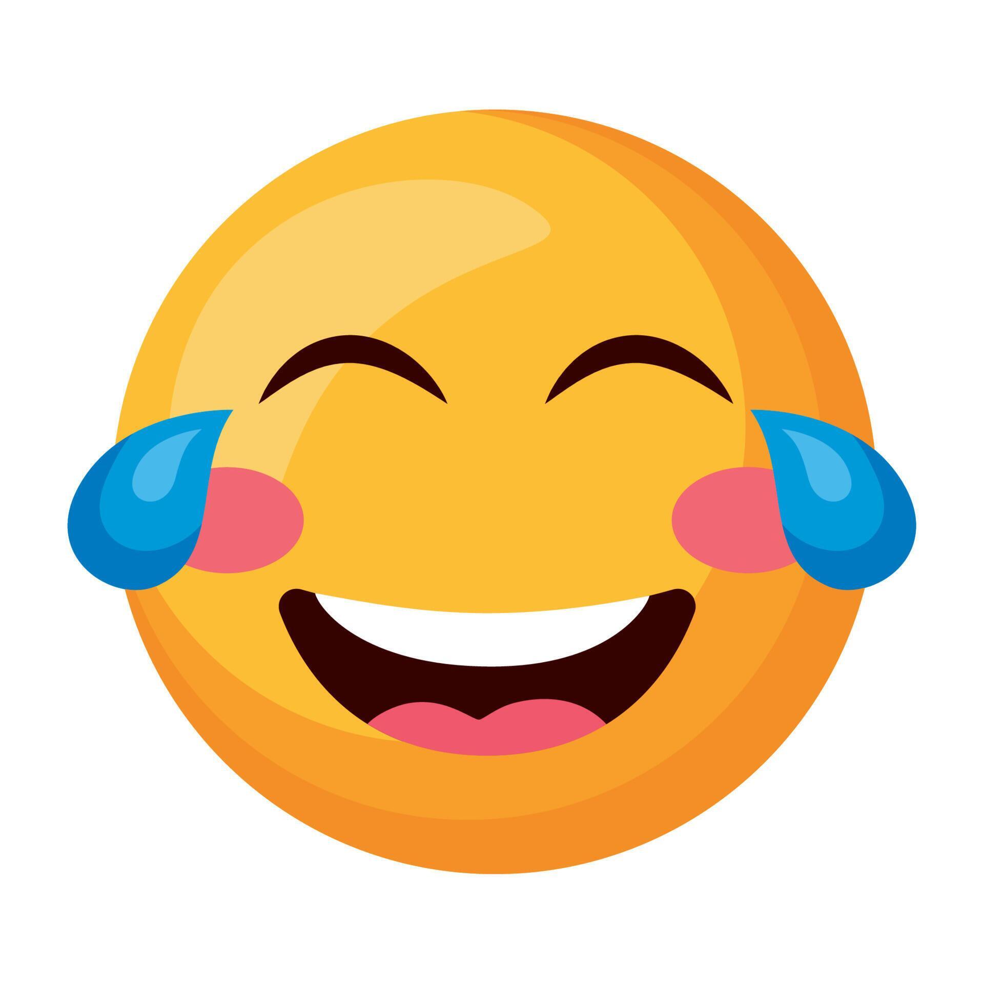 laugh emoji face 11088537 Vector Art at Vecteezy