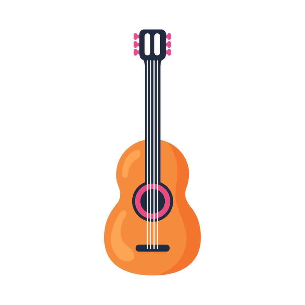 instrumento musical de guitarra vector