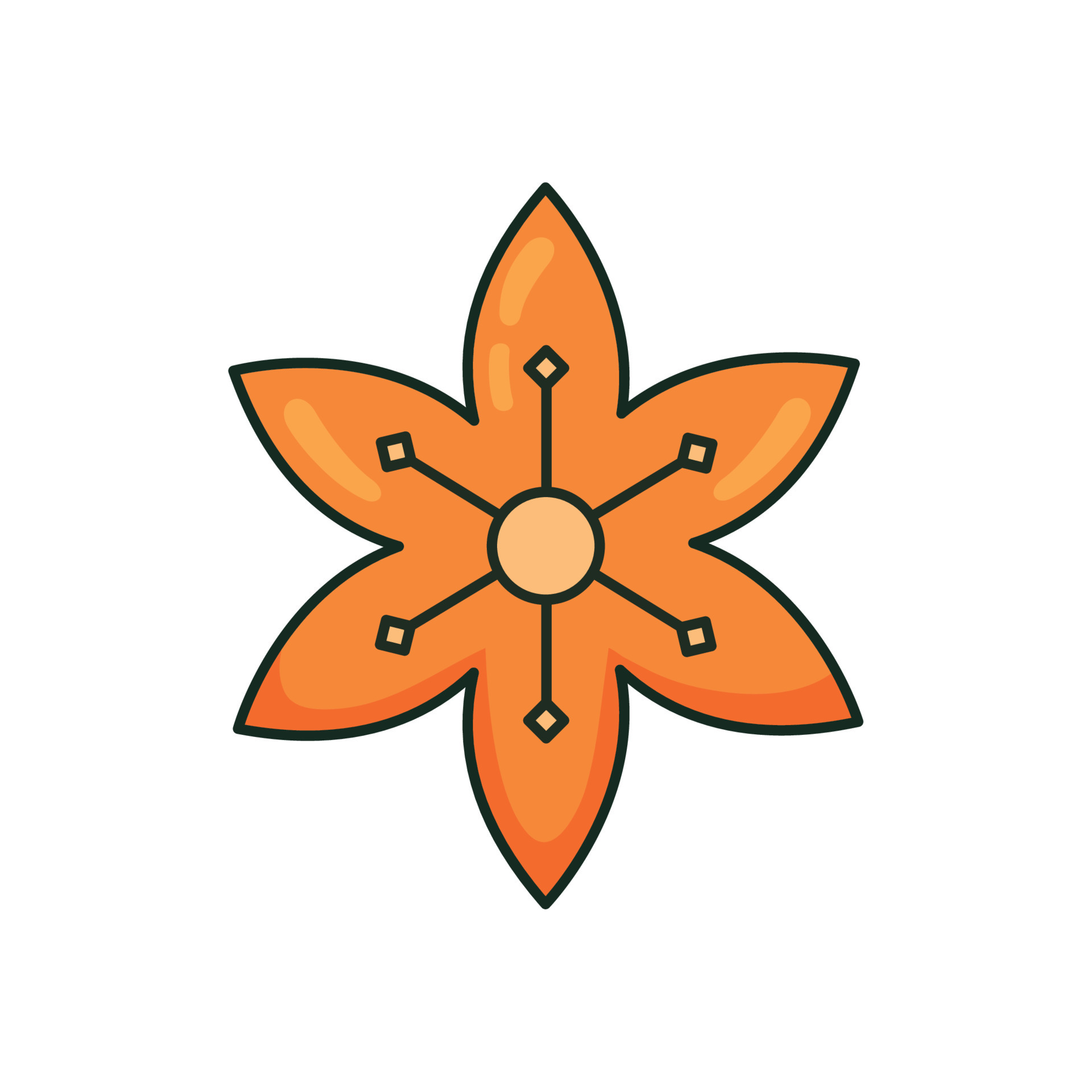 yellow japanese flower 11088548 Vector Art at Vecteezy