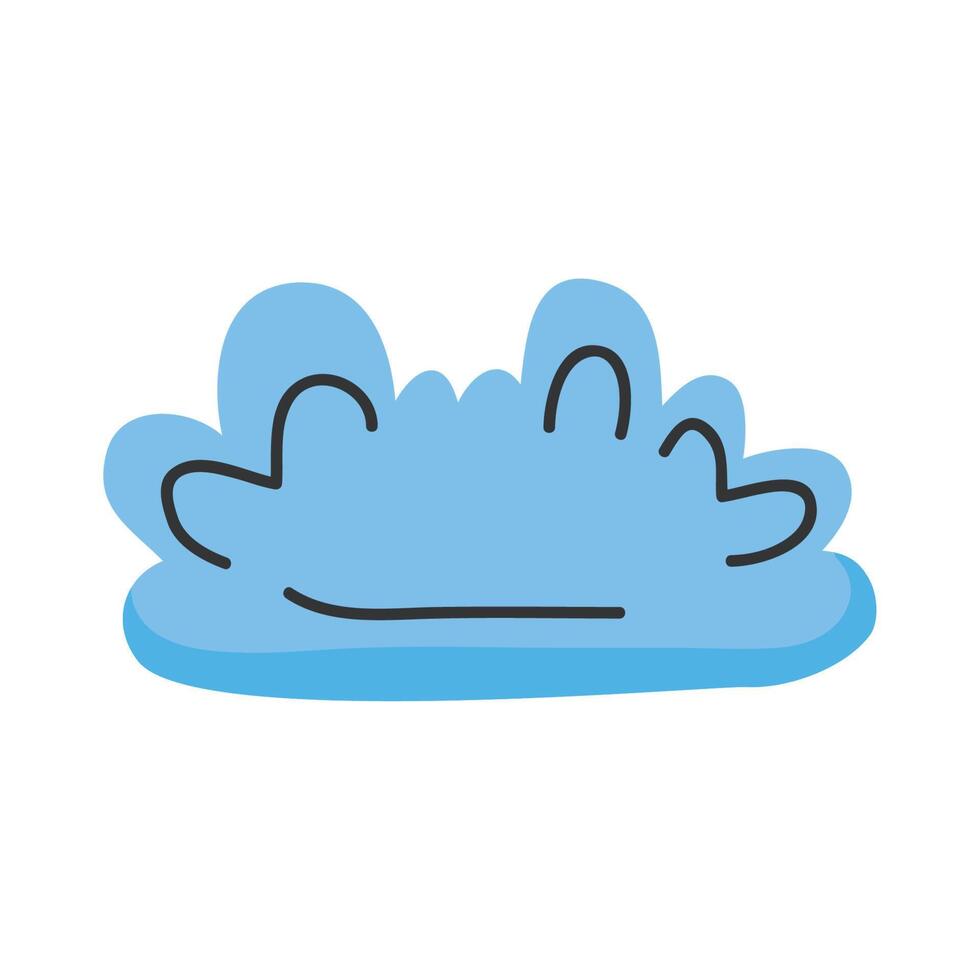 blue cloud sky vector