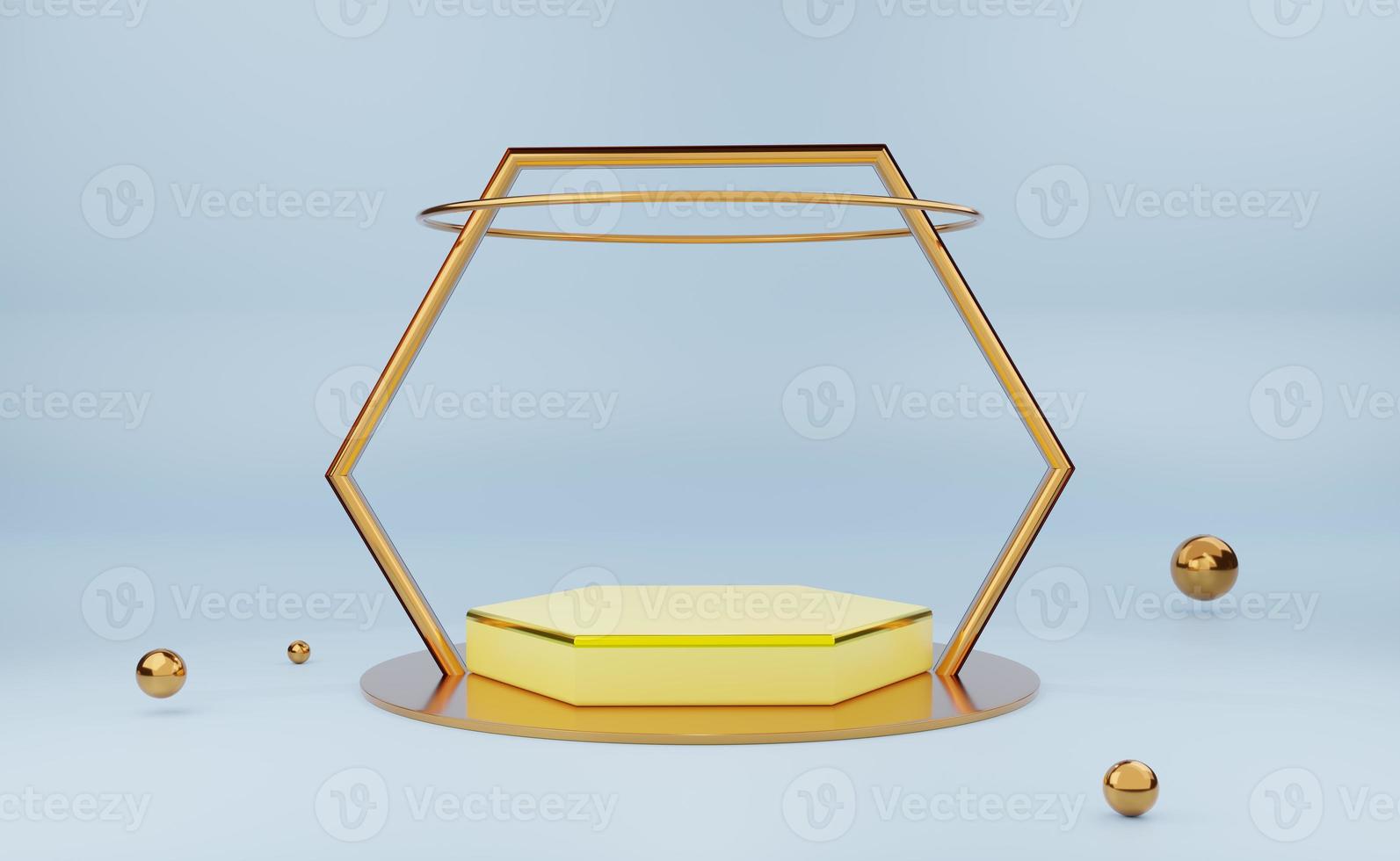 podium empty in gray composition for modern stage display and minimalist mockup ,abstract showcase background ,Concept 3d illustration or 3d render photo