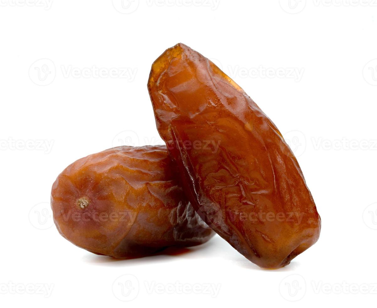 dry dates palm isolated on white background. photo