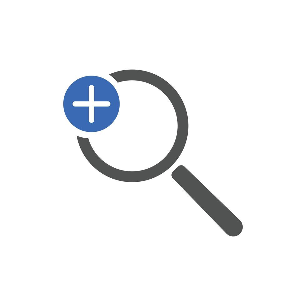 ampliar los iconos. lupa acercar el signo más. utilizado para seo o sitios  web 11089418 Vector en Vecteezy