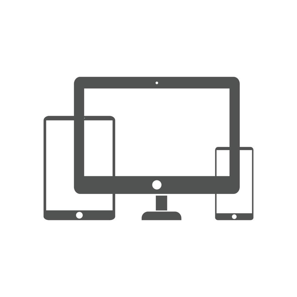 responsive web design icons vector
