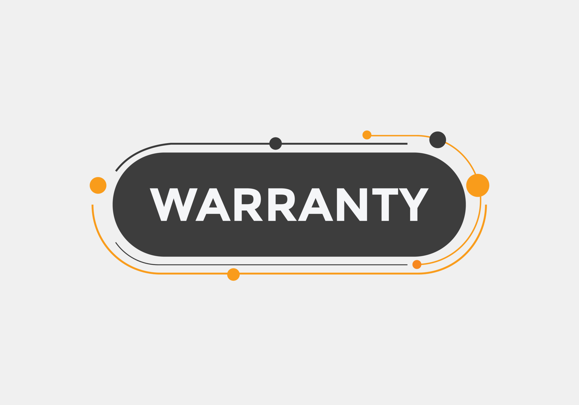 warranty text button. speech bubble. warranty Colorful web banner