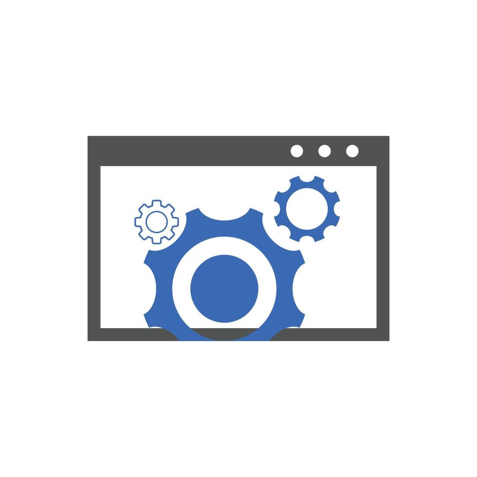 website optimization icons. website page development symbol icon. Concept for SEO and web design vector