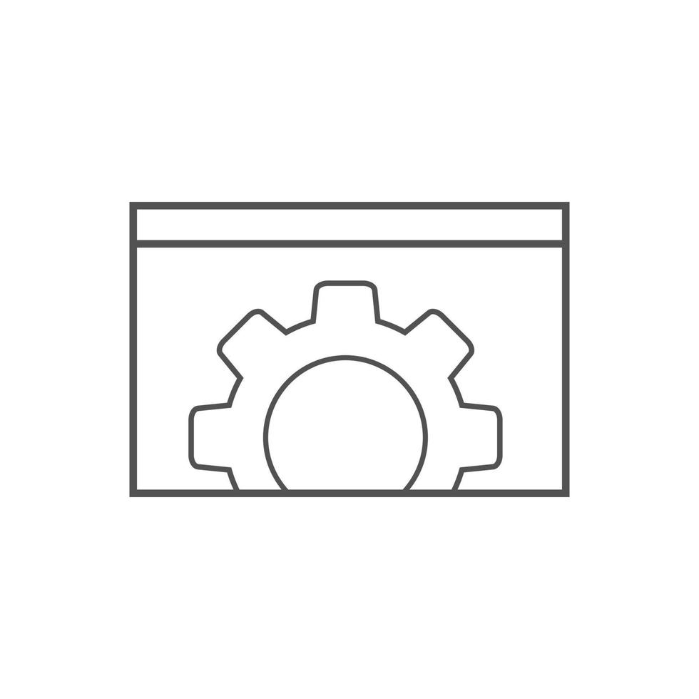 website optimization icons. website page development symbol line icon. Concept for SEO and web design vector