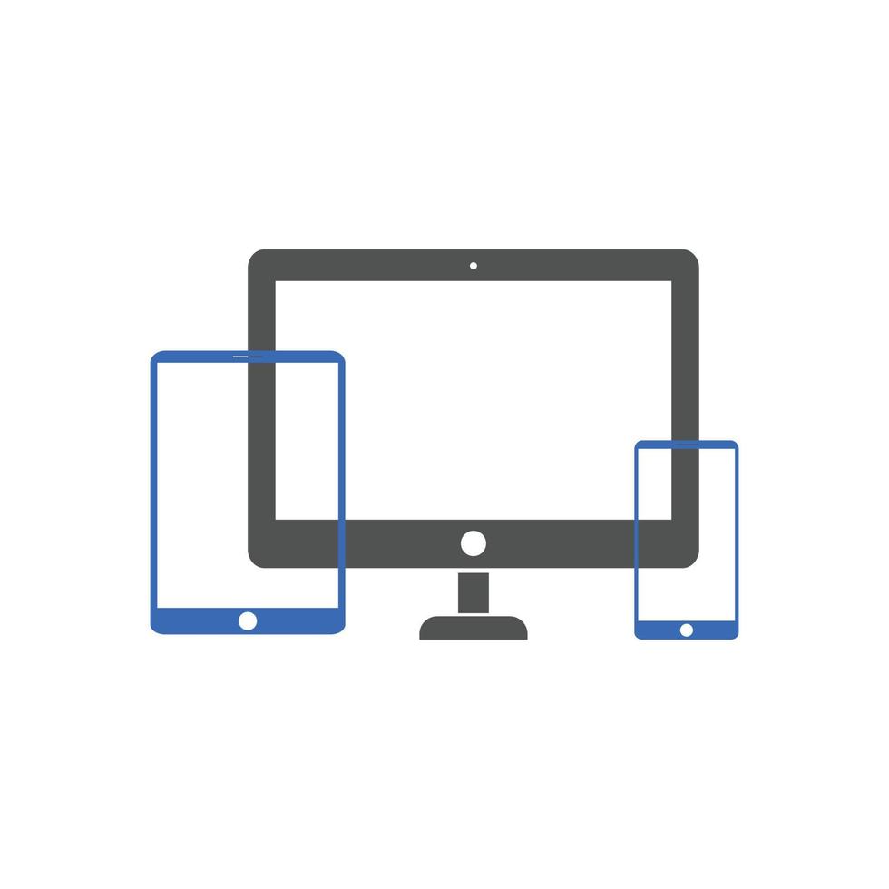 responsive web design icons vector
