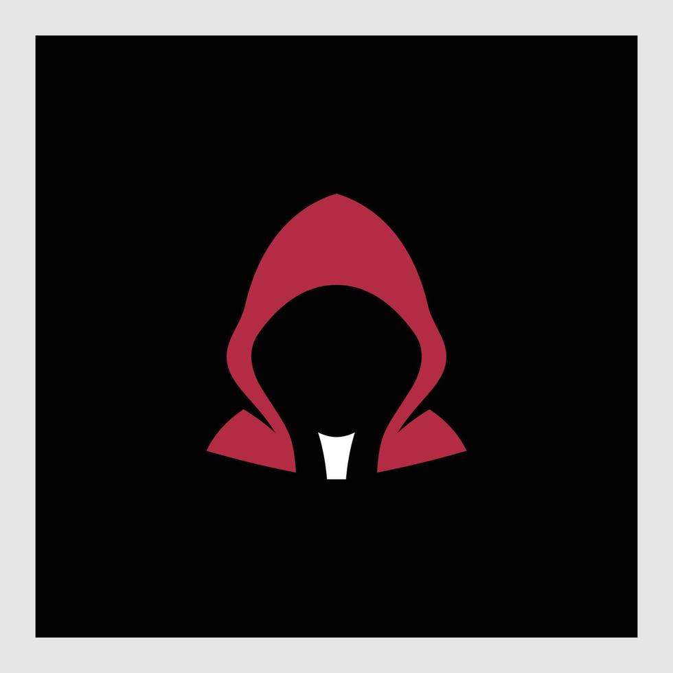 mysterious computer hacker icon vector