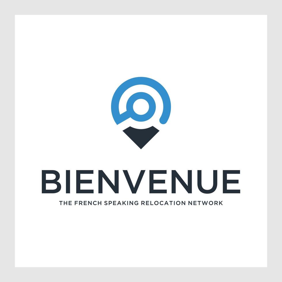 Check point logo address pointer symbol. Position, location and