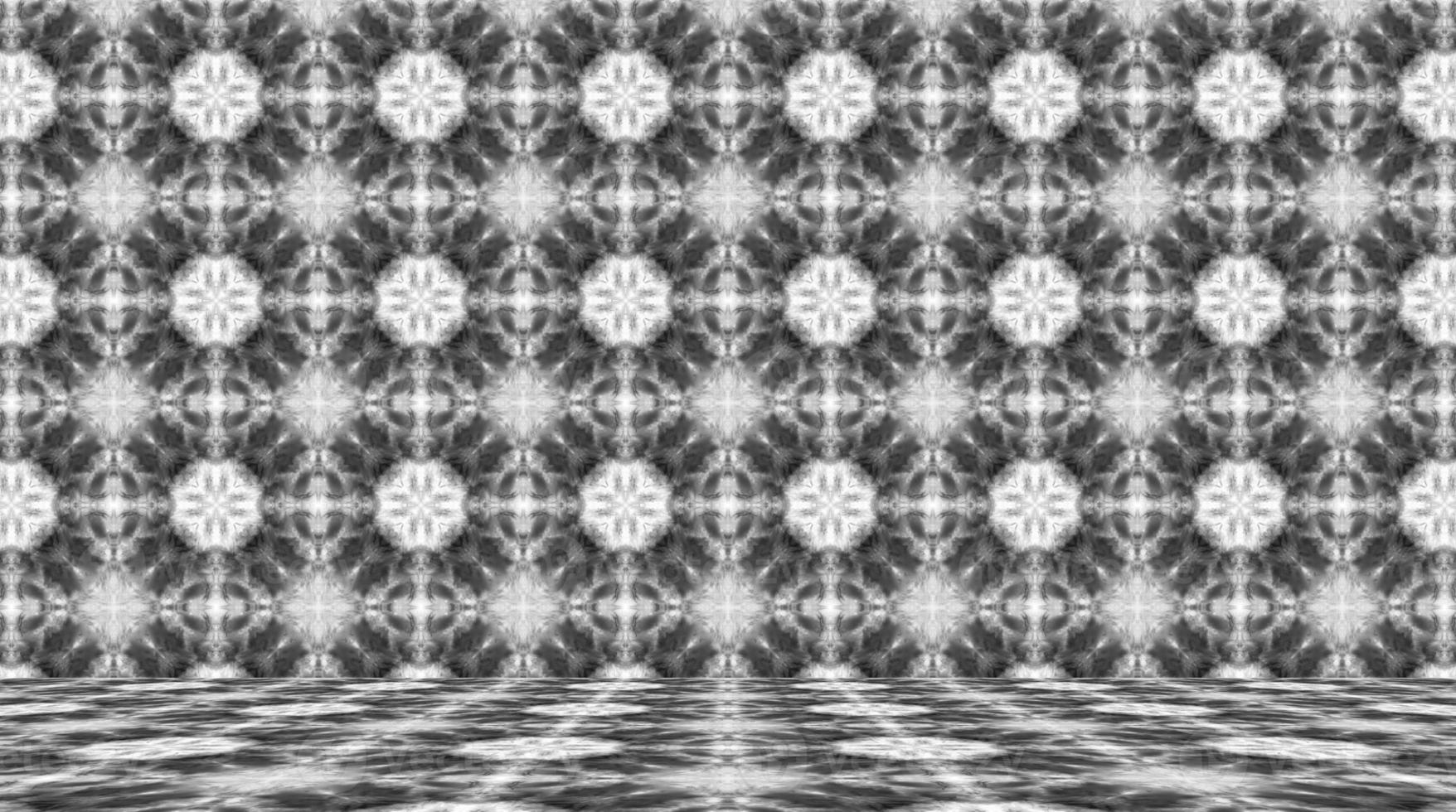 gray room with abstract pattern photo