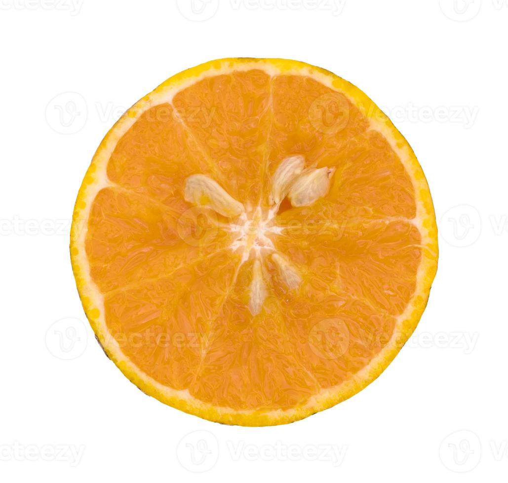 half of orange isolated on the white background,Thai fruit photo