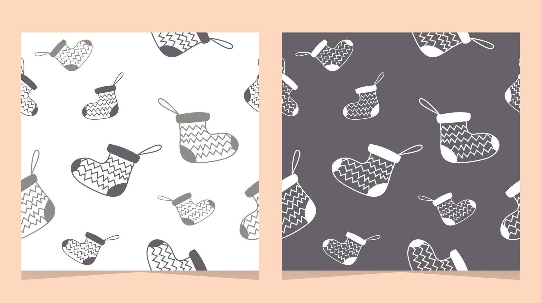 monochrome vector seamless pattern. socks pattern. perfect for wrapping paper, fabric, or wall paper