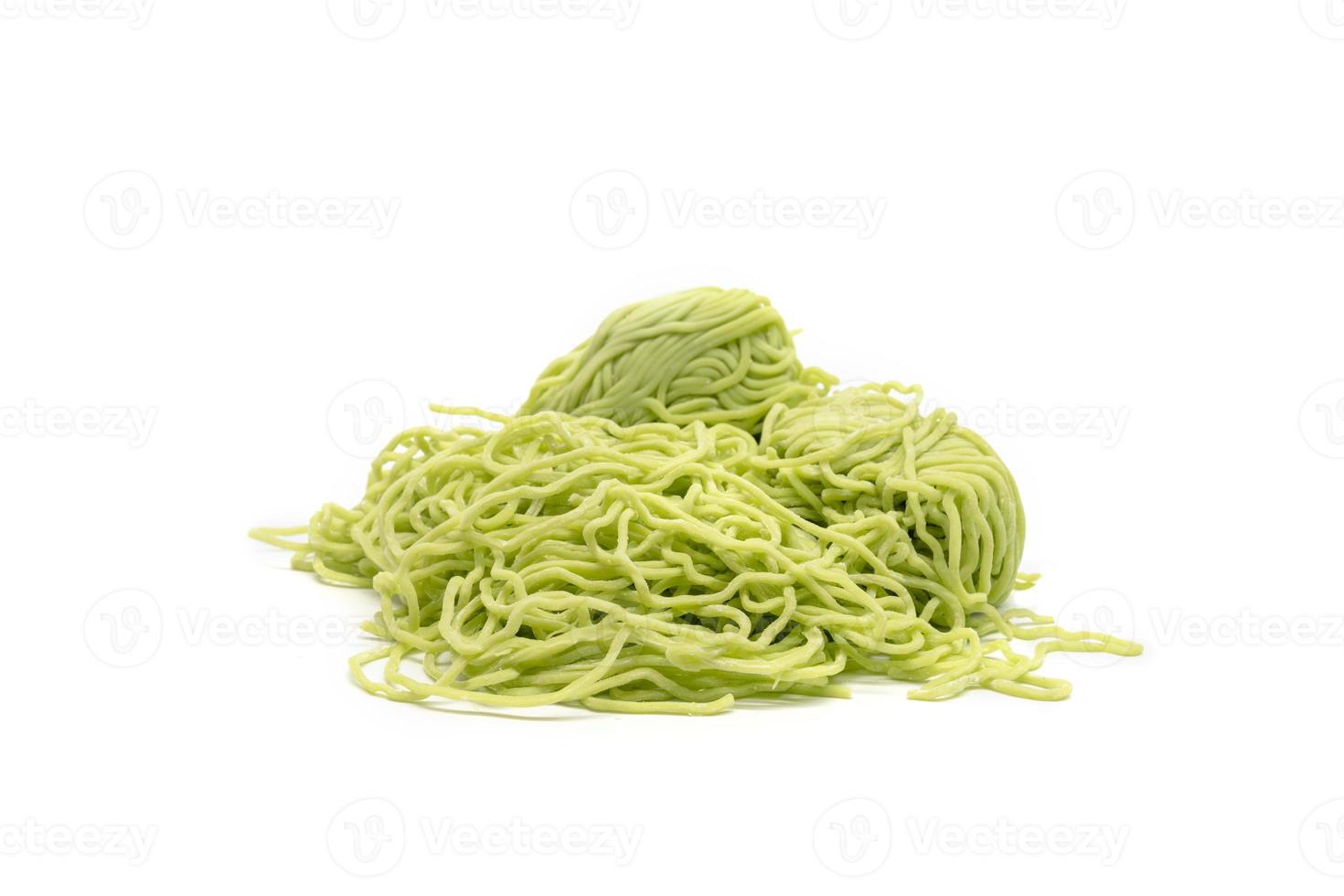 Jade Noodle isolated on white background photo