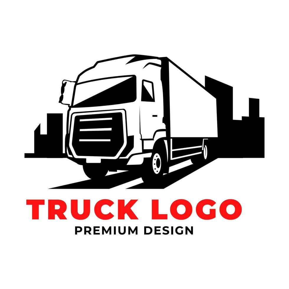 Fast Delivery Truck Logo Design Templates vector