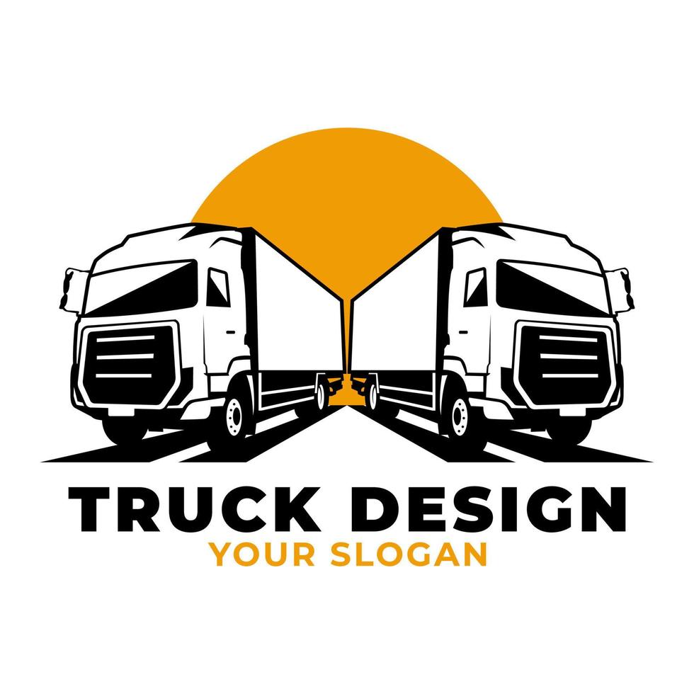 Truck Delivery Premium Logo Design vector