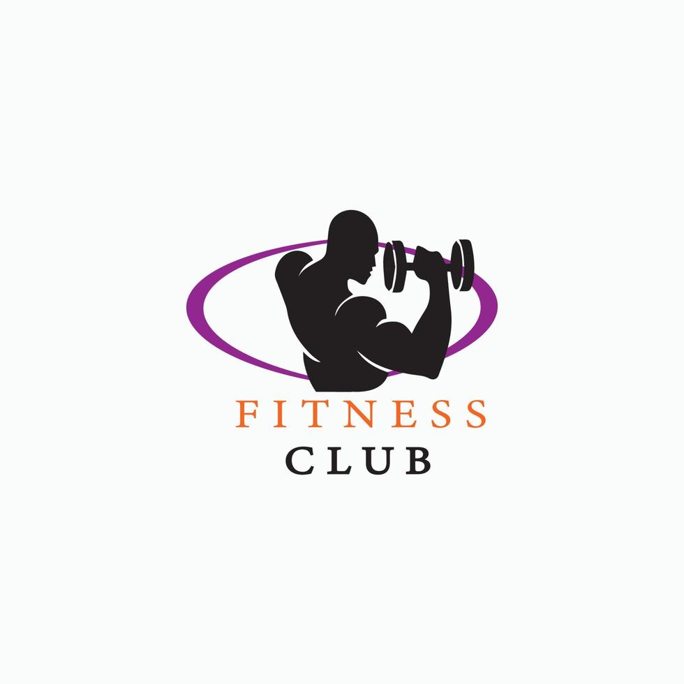 club de arte de fitness vector