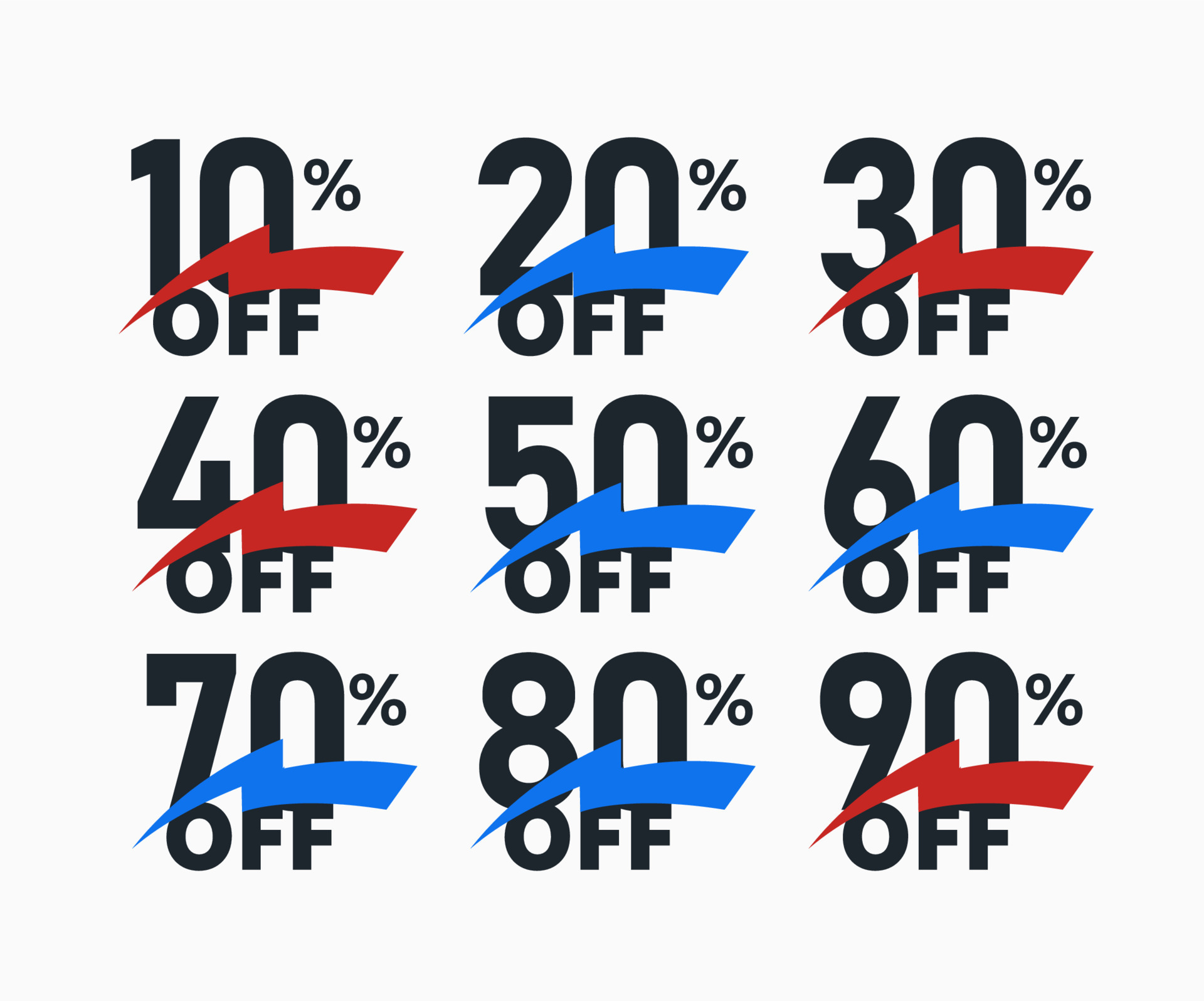 Discount On Prices Percent Off Symbols Sale Icon Set Business discount-on-prices-percent-off-symbols-sale-icon-set-business