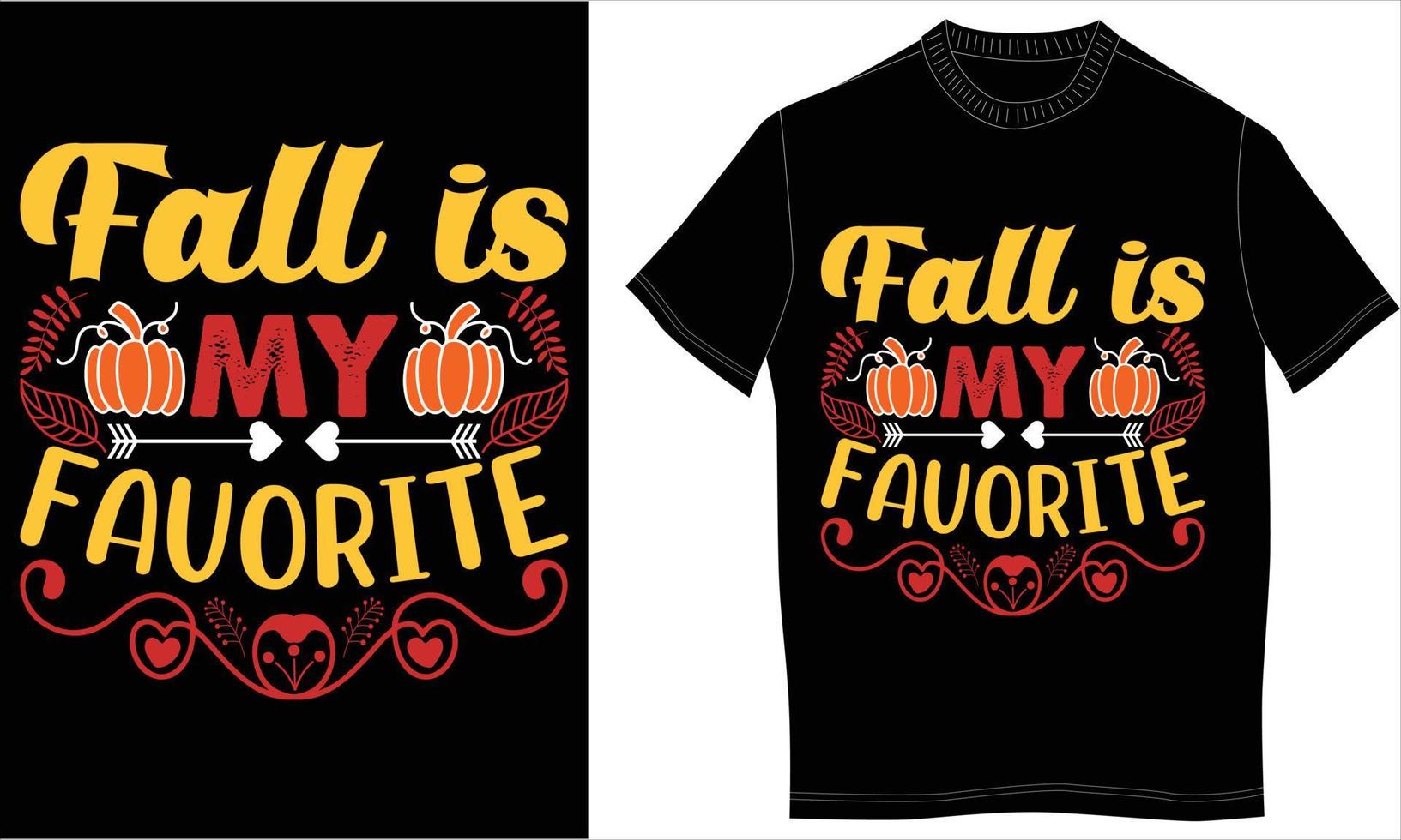 Autumn tshirt design vector