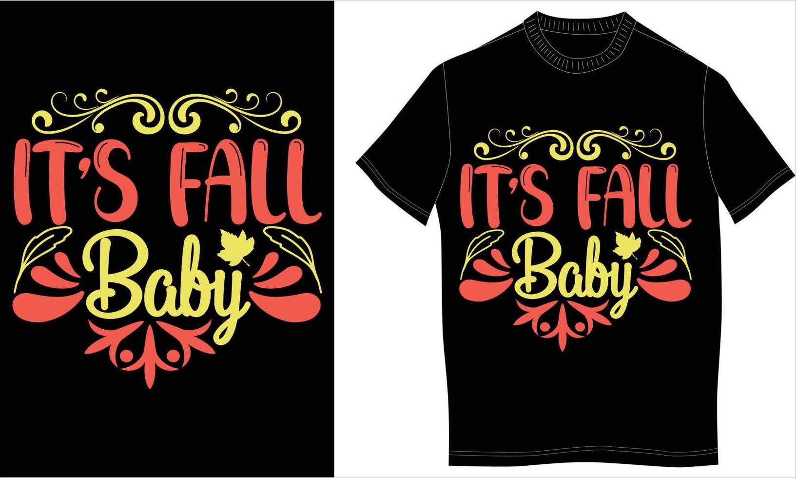 Autumn tshirt design vector