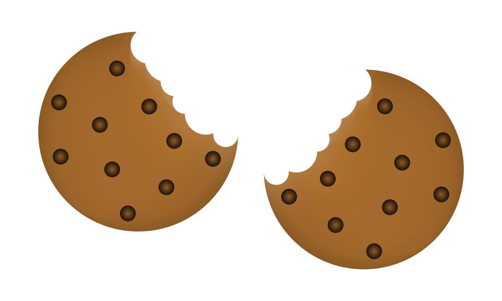 illustration of cookie cake with mesh technique vector