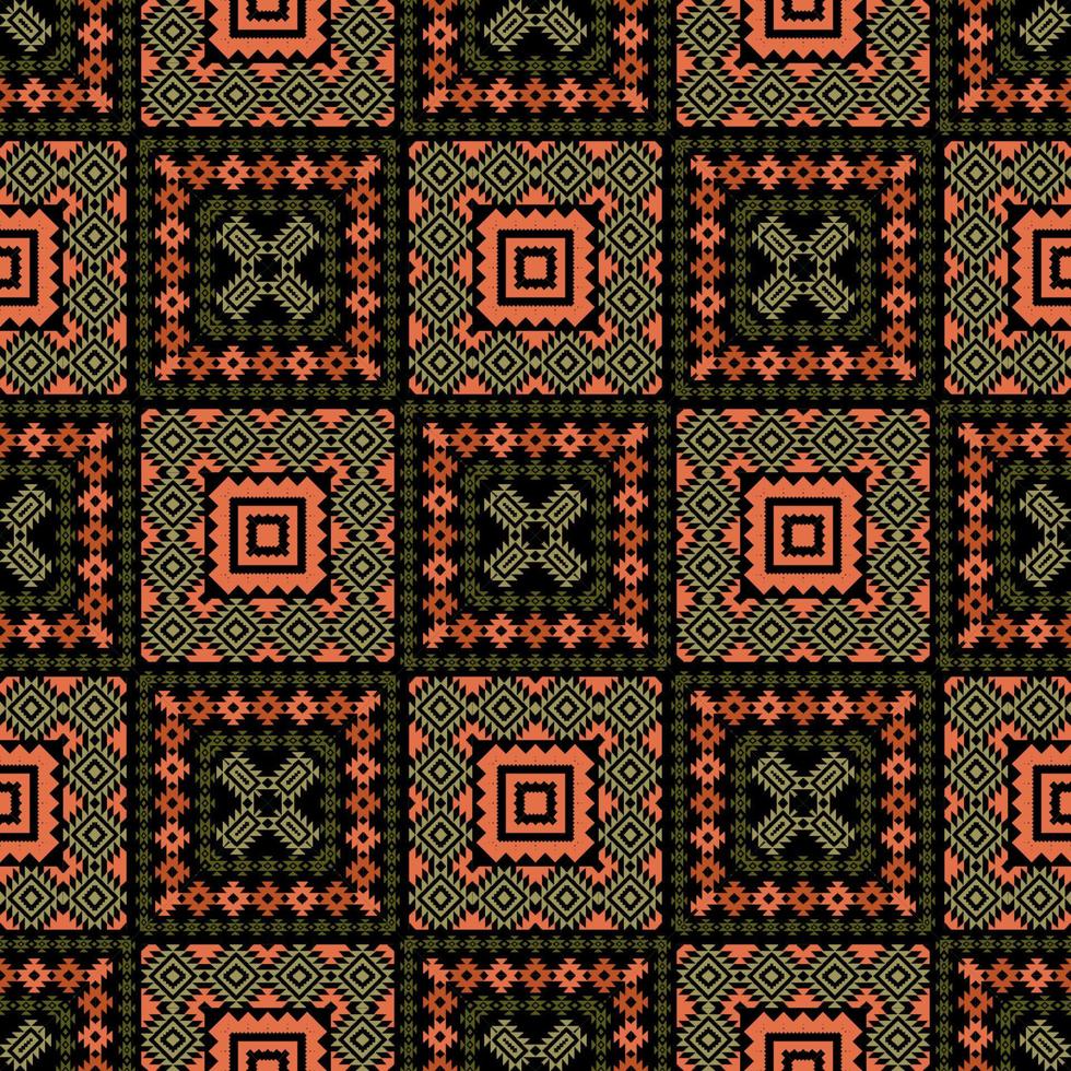 Abstract geometric ethnic pattern vector