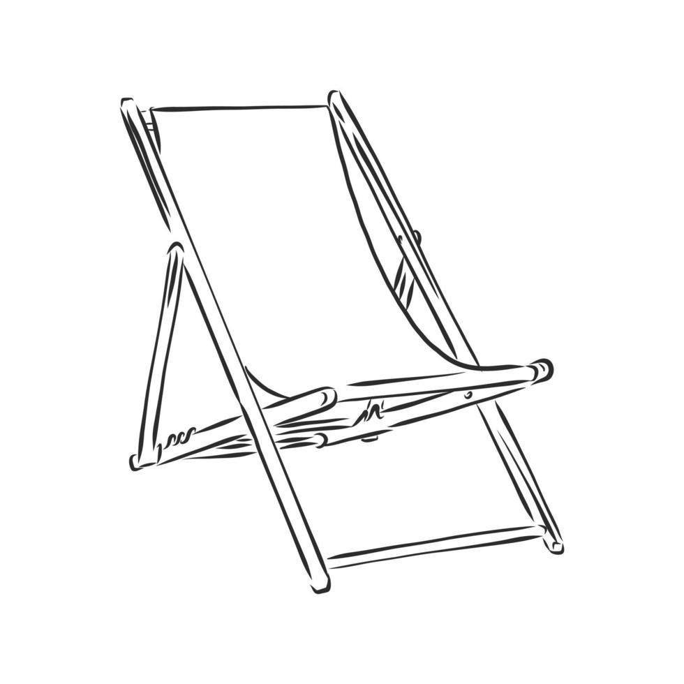 chaise longue dibujo vectorial vector