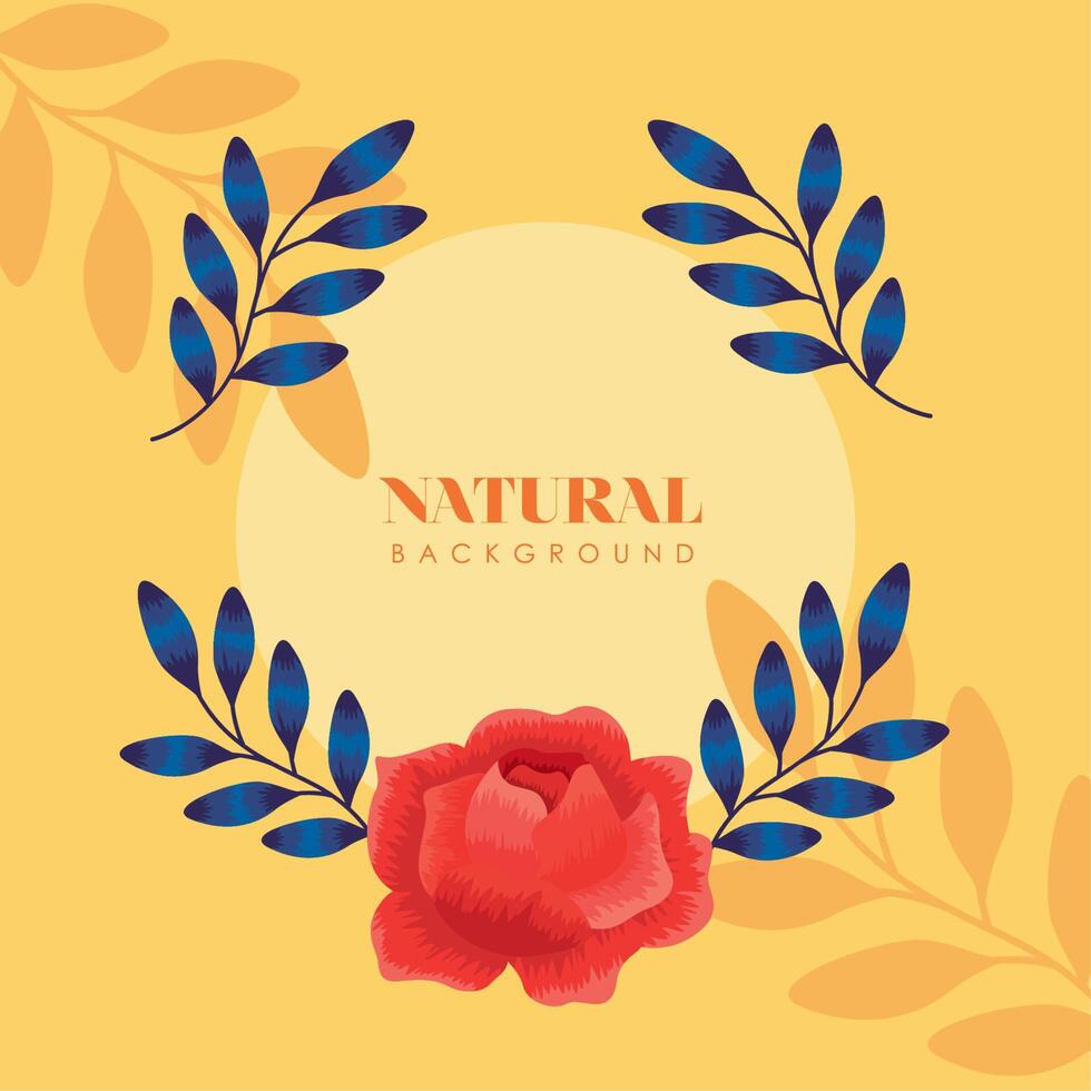 natural background lettering vector