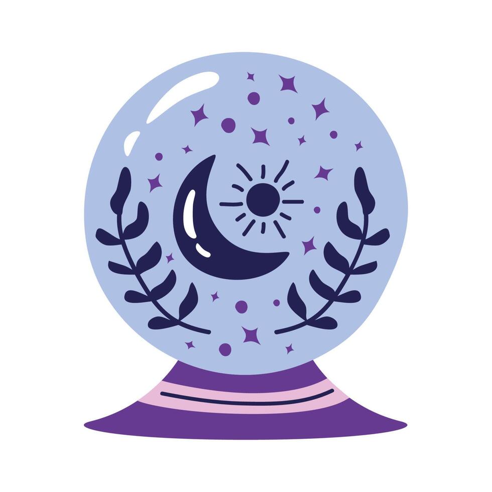 esoteric crystal ball vector