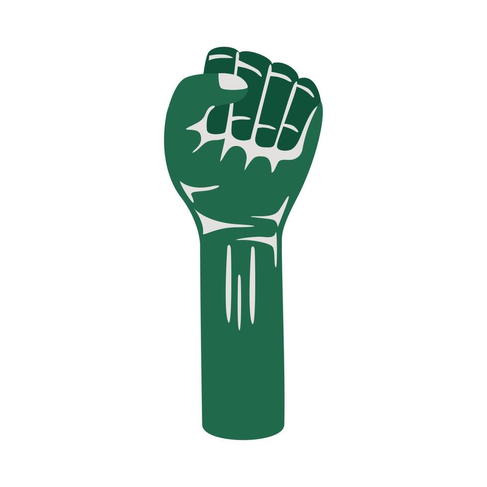 green hanf fist vector