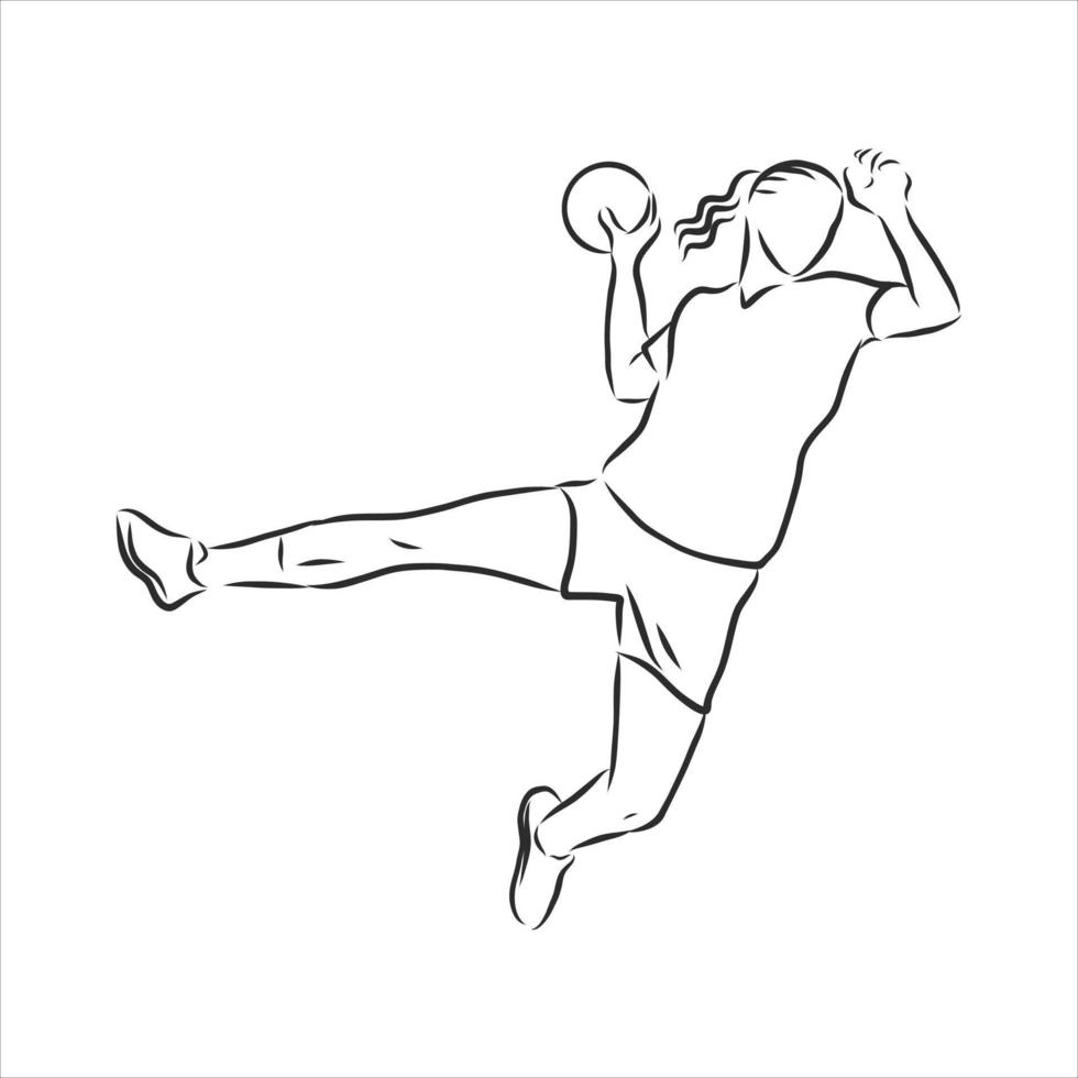 handball vector sketch 11092469 Vector Art at Vecteezy