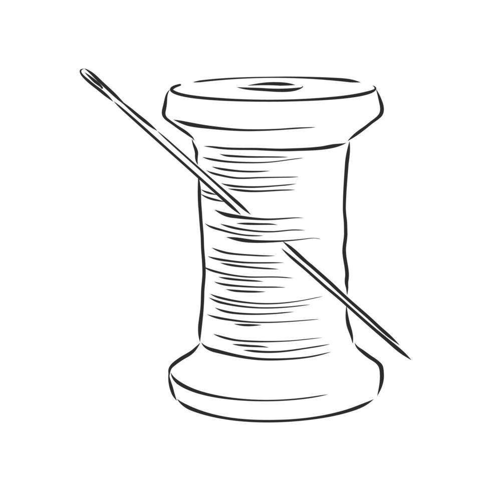 sewing threads vector sketch