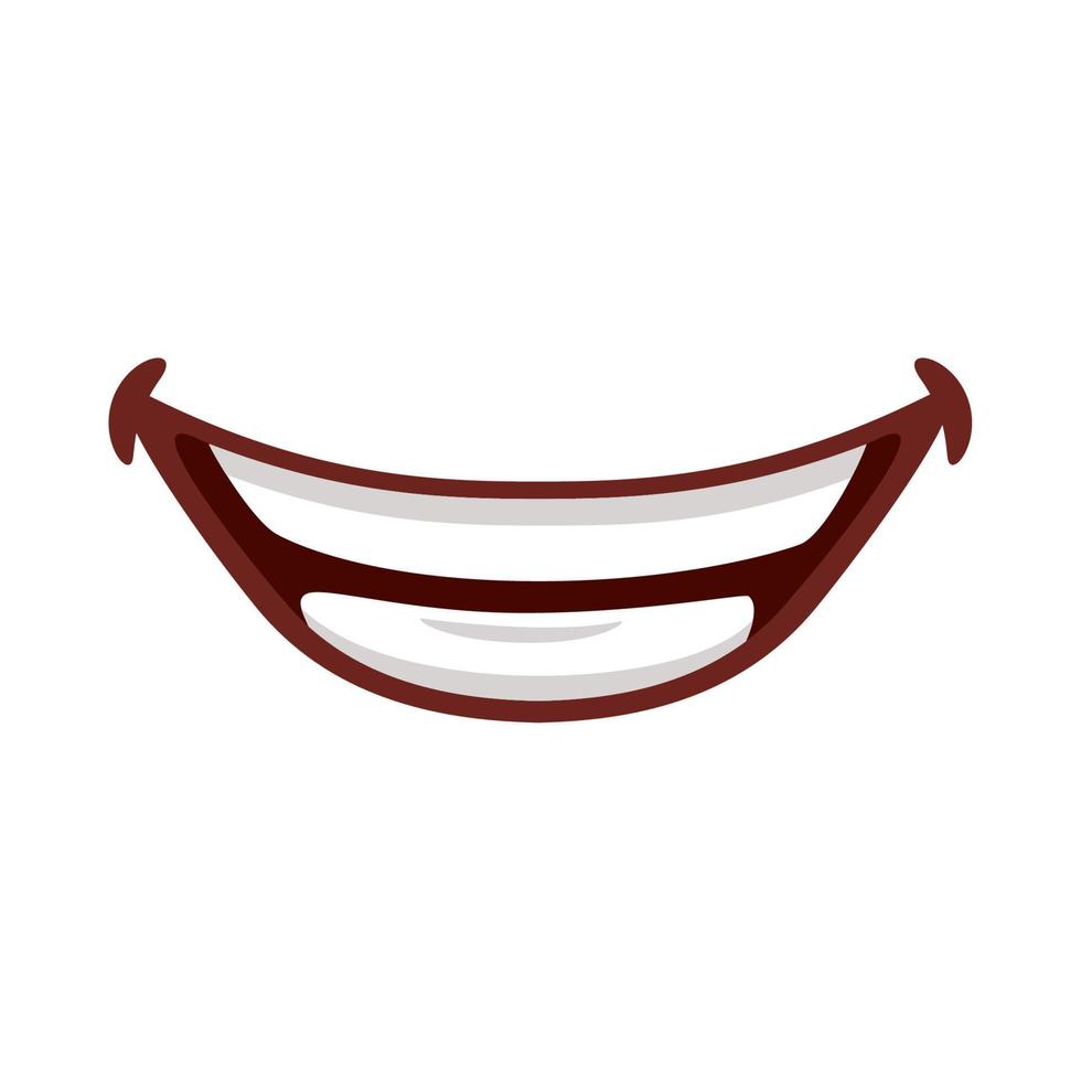 mouth smiling expression vector