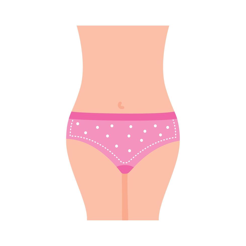 cuerpo mujer con pantalones vector