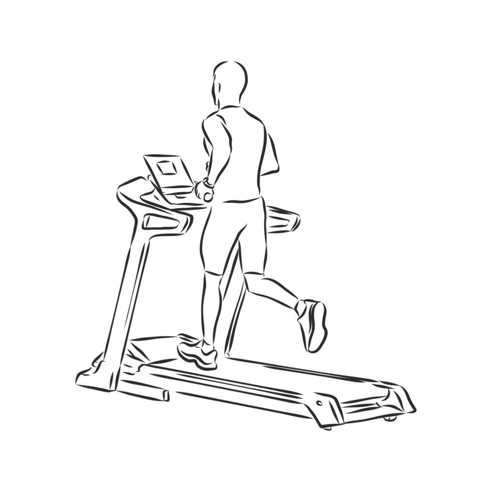 exercise bike vector sketch