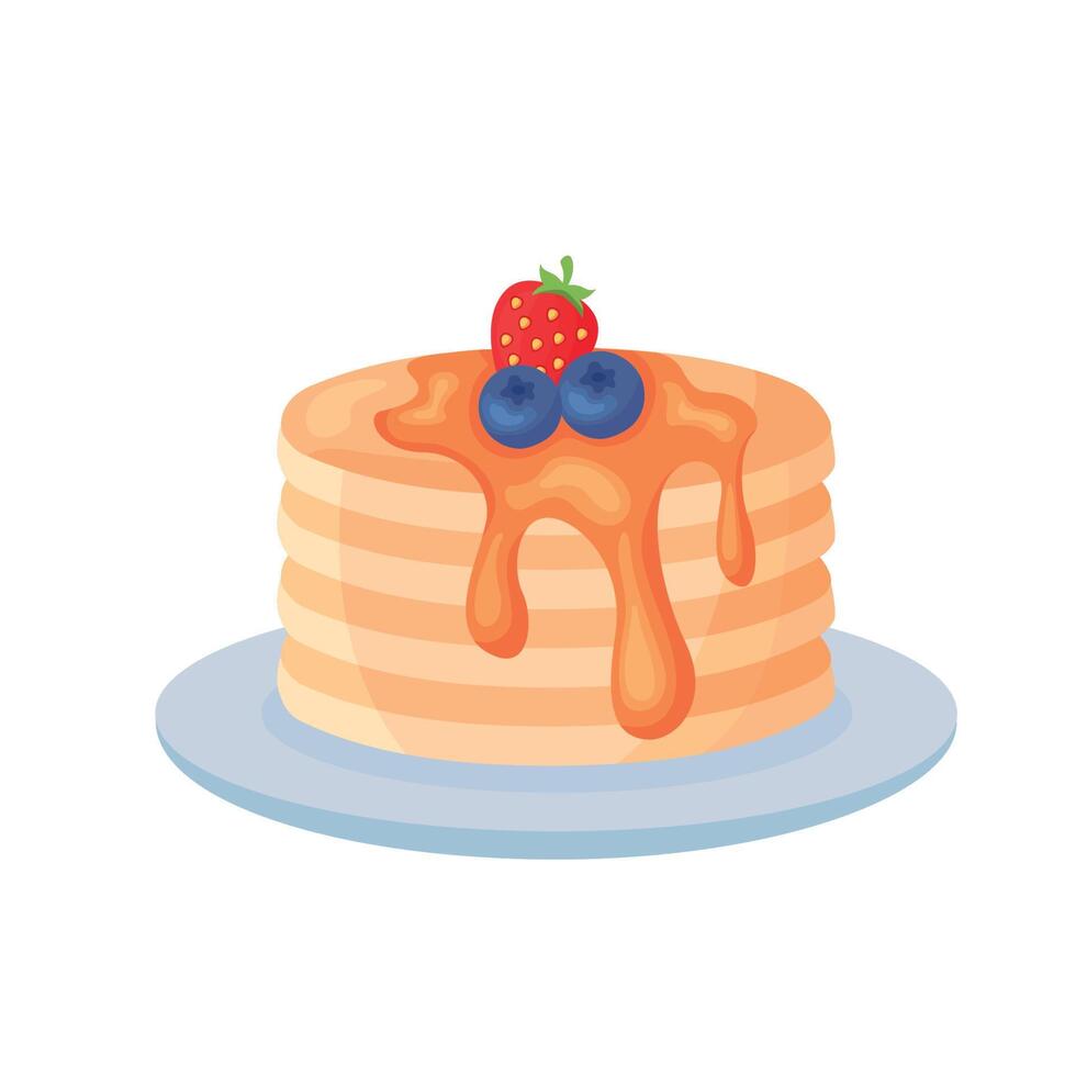 sweet delicious flan vector