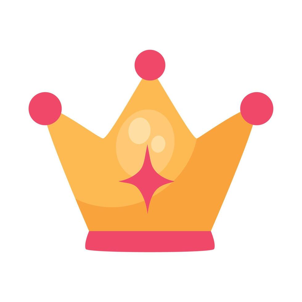 reina de la corona de oro vector