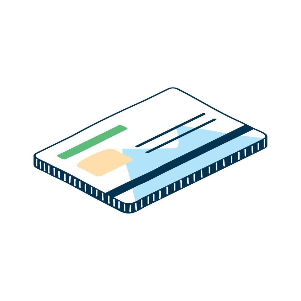 credit card plastic money vector