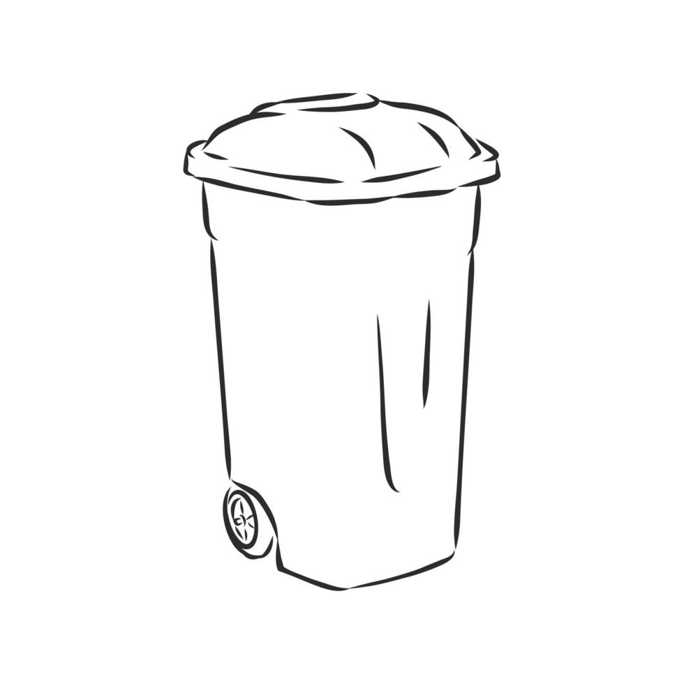 trash can vector sketch