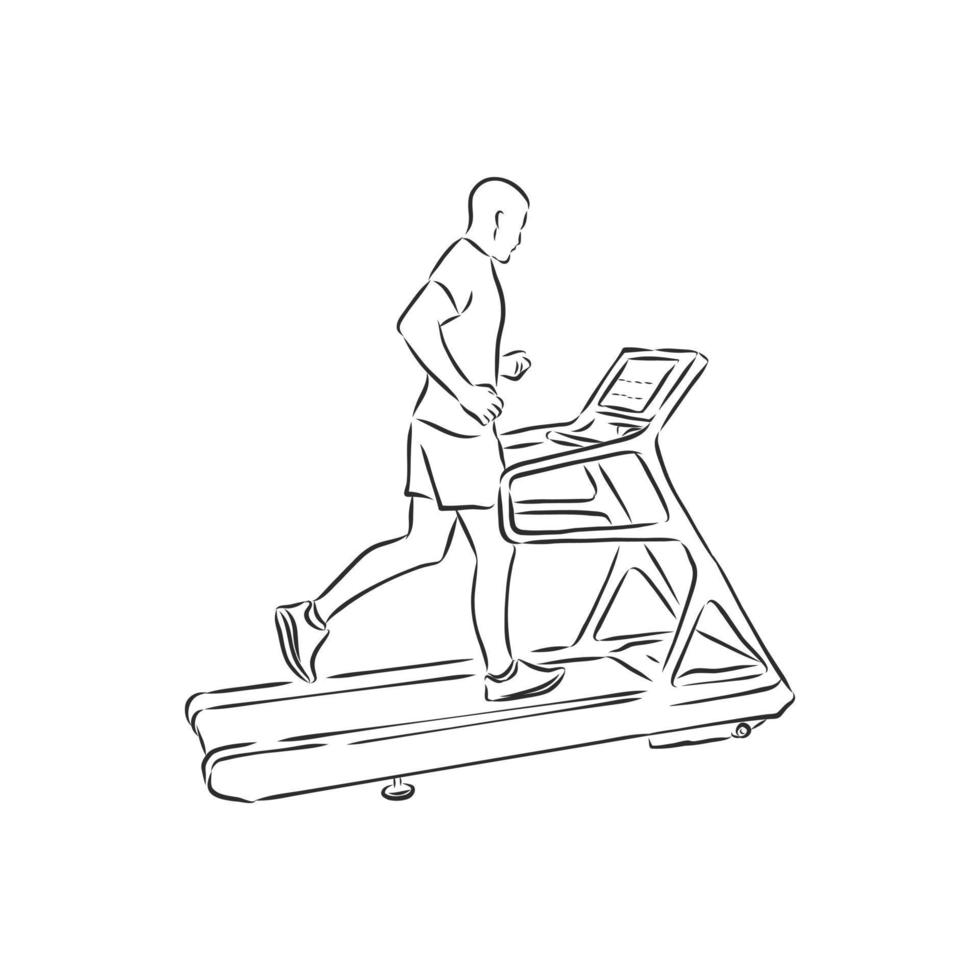 exercise bike vector sketch