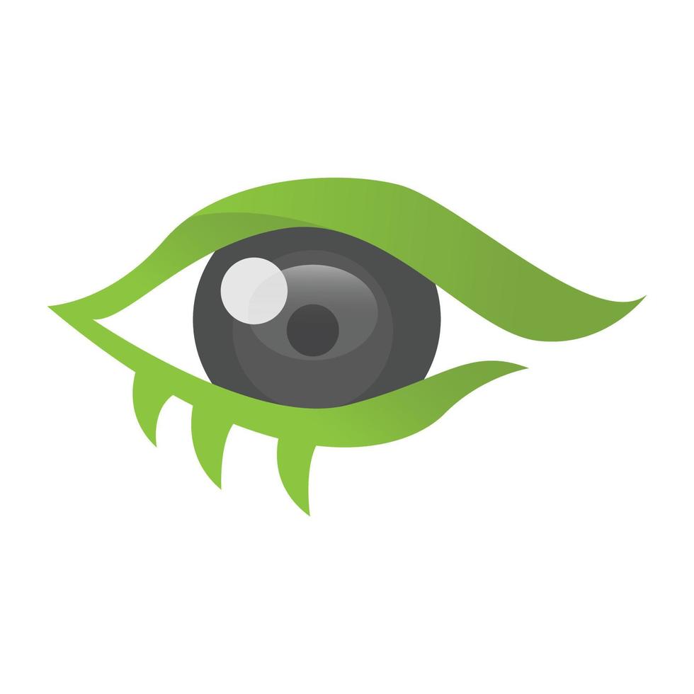 Abstract eye design vector logo template illustration