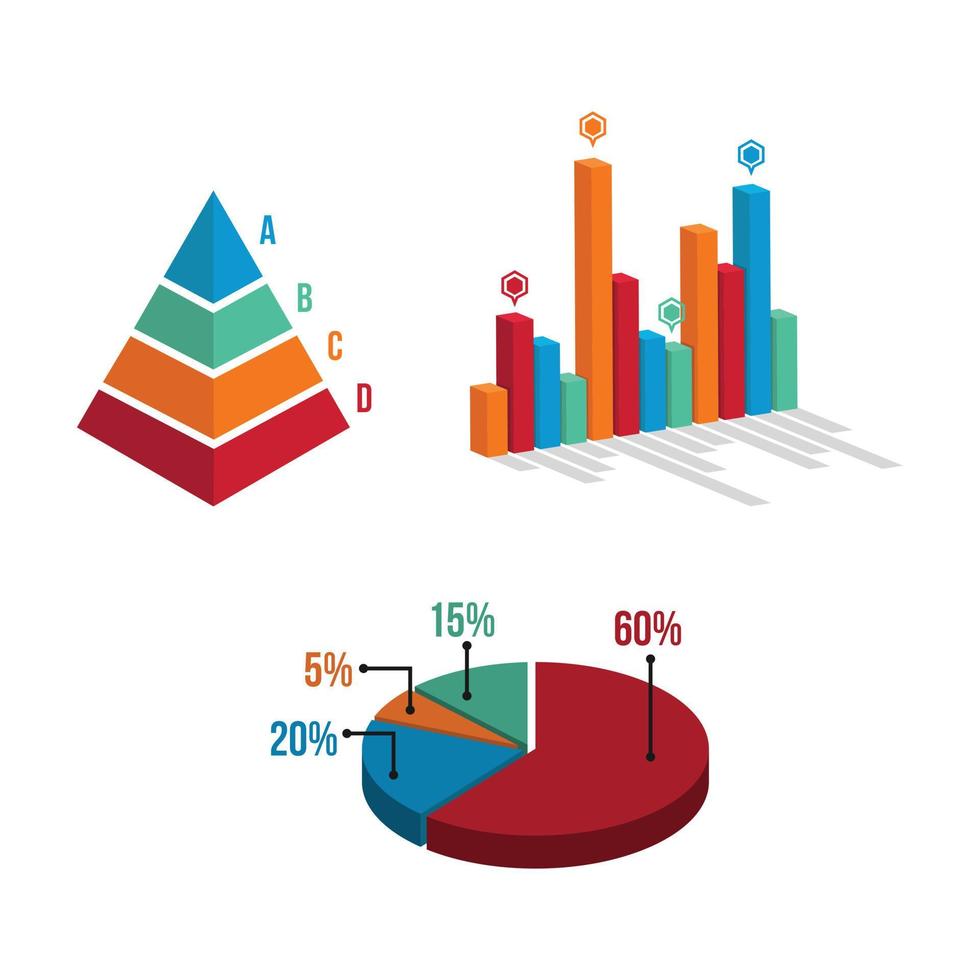 Diagrama y gráfico de finanzas de herramientas de datos. gráfico y gráfico, diseño de vector de finanzas de datos de diagrama de negocios