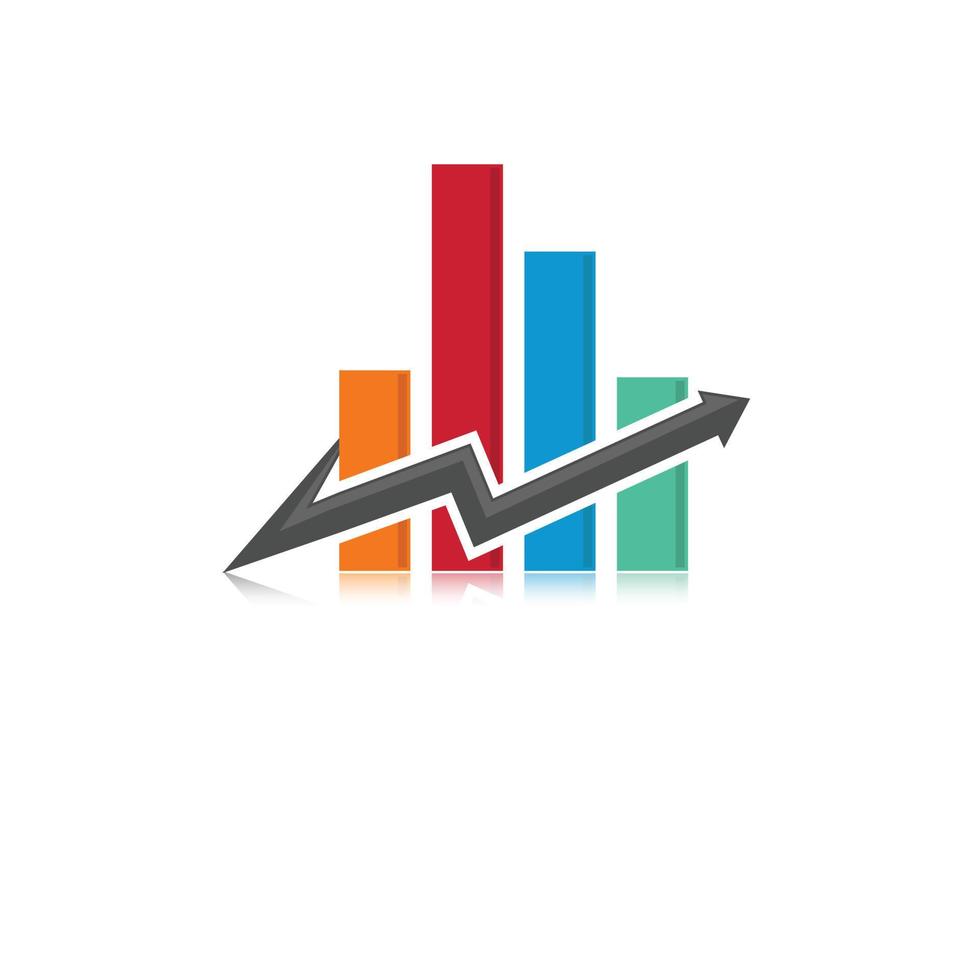 plantilla de logotipo de finanzas empresariales - ilustración de concepto de vector. vector